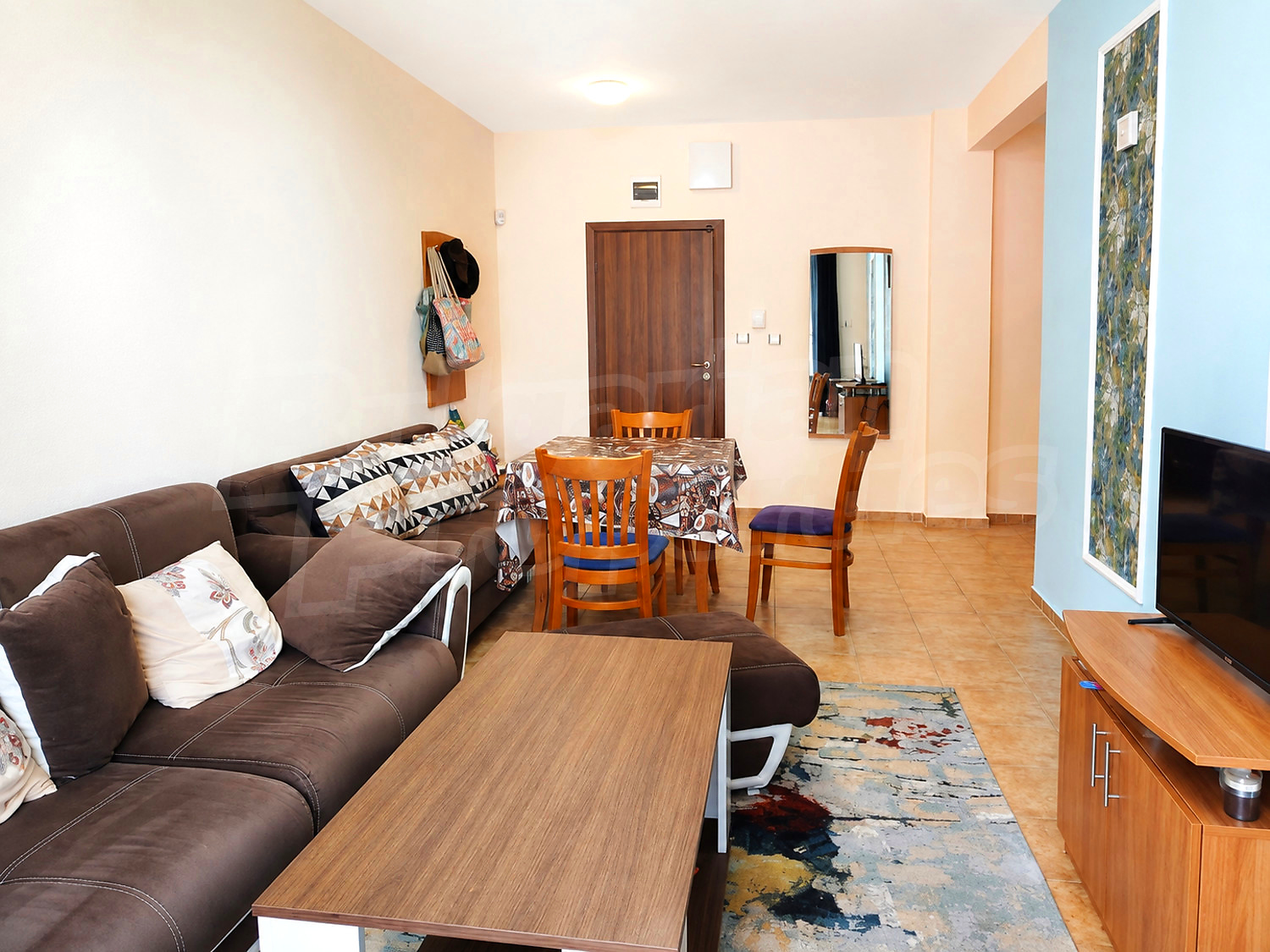inside, living room, furnished