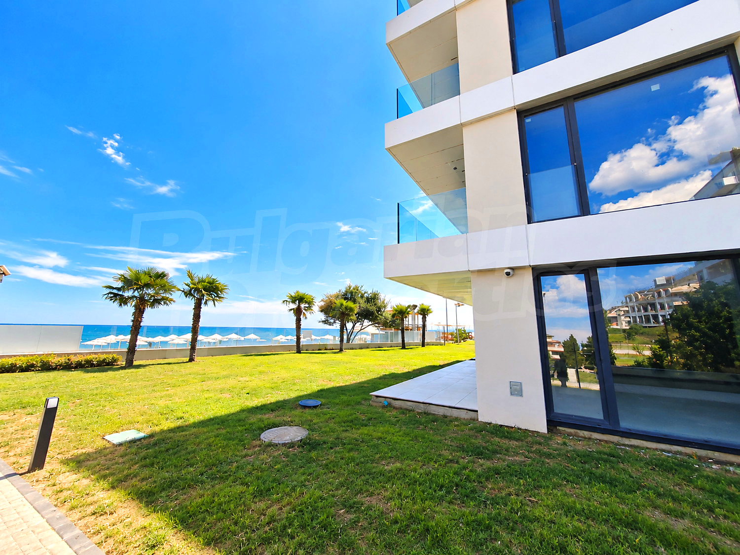 outside, facade, sea, garden