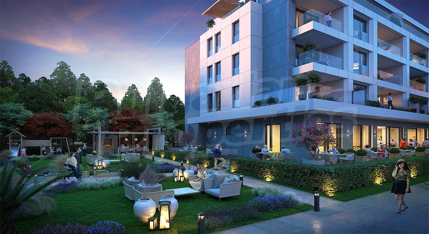 outside, garden, facade
