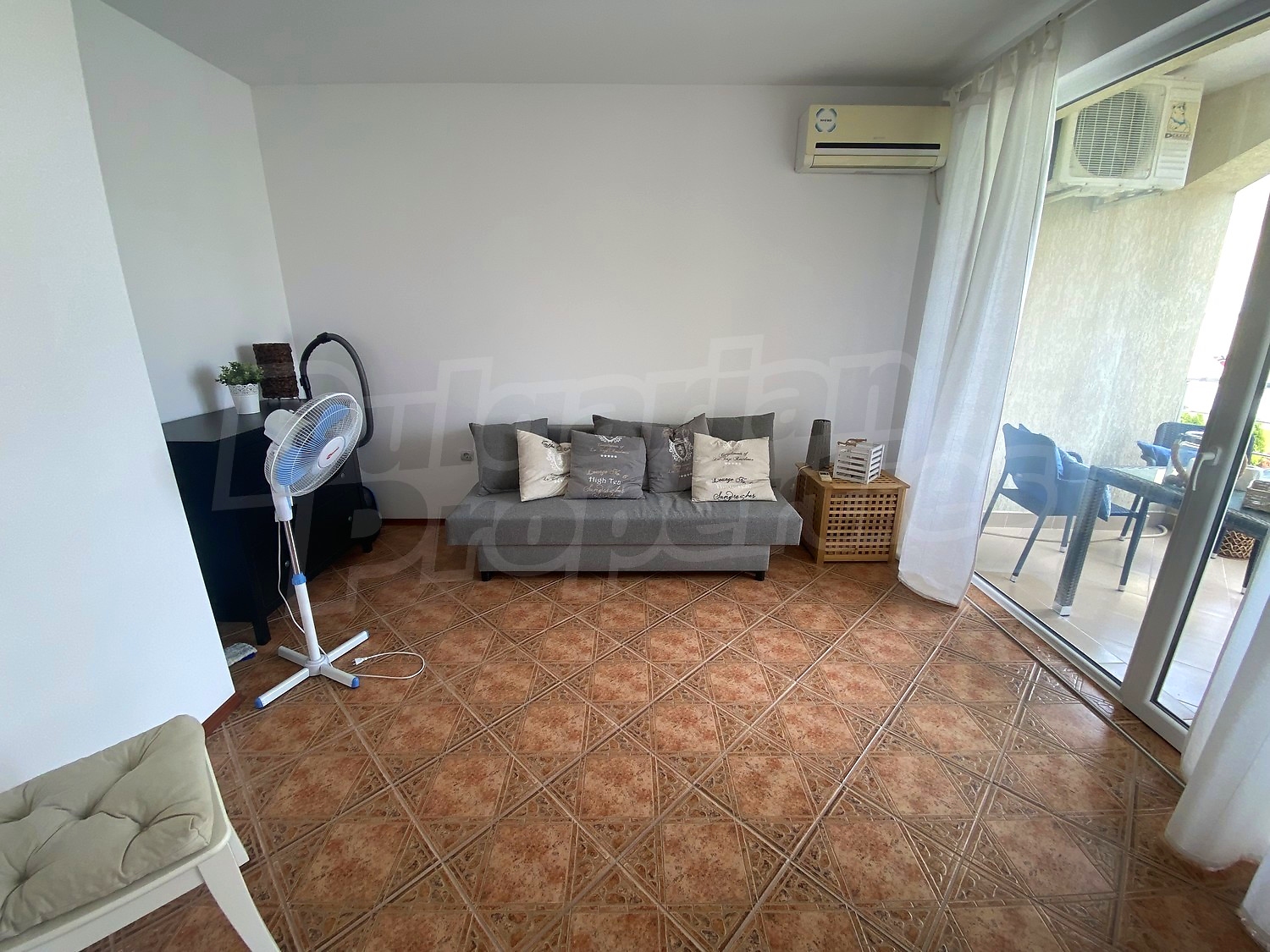 inside, living room, balcony, furnished