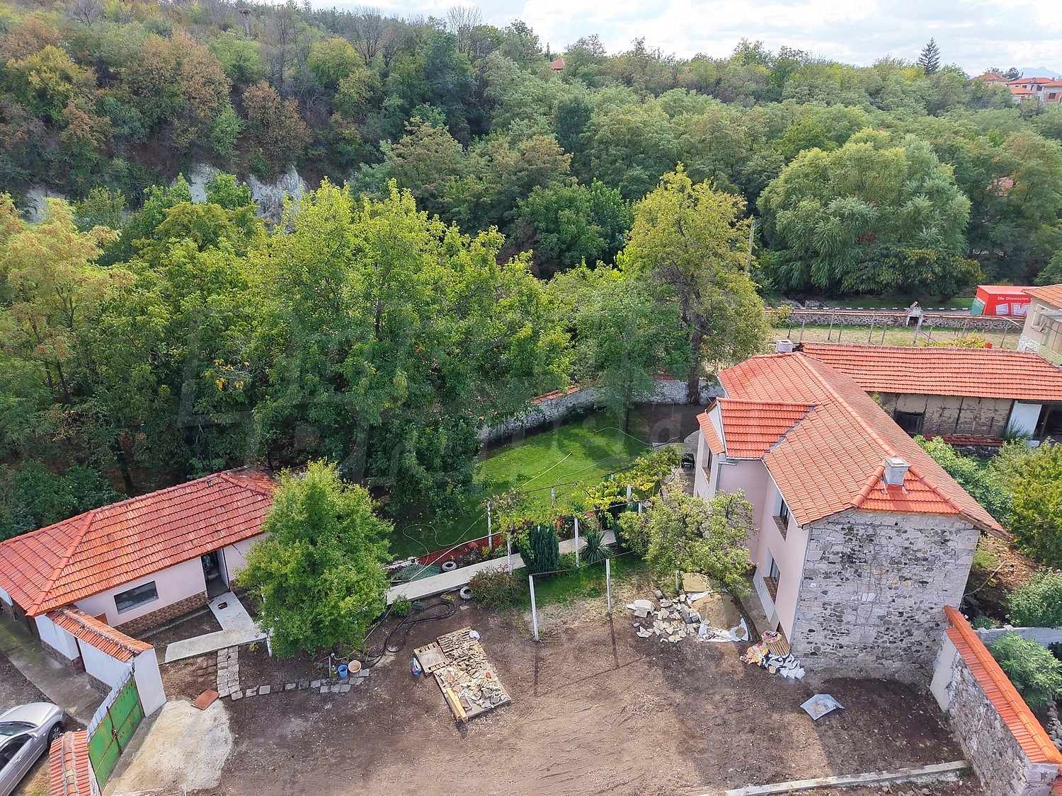 outside, garden, green area