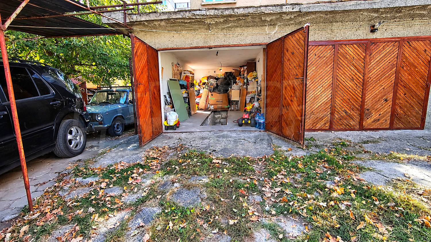 outside, parking, garden
