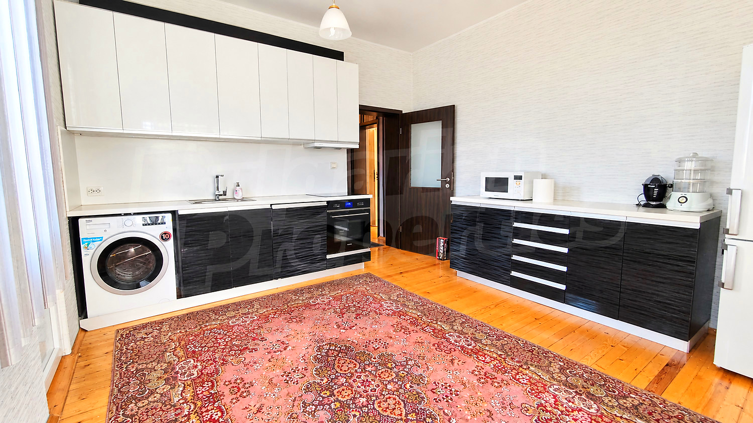 inside, kitchen, furnished