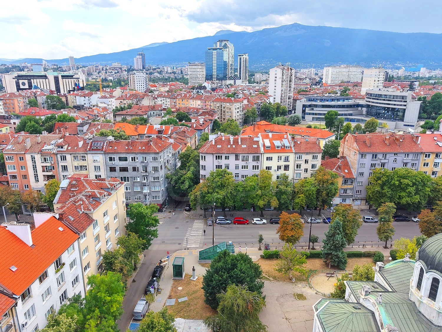 outside, mountain, green area, view from balcony