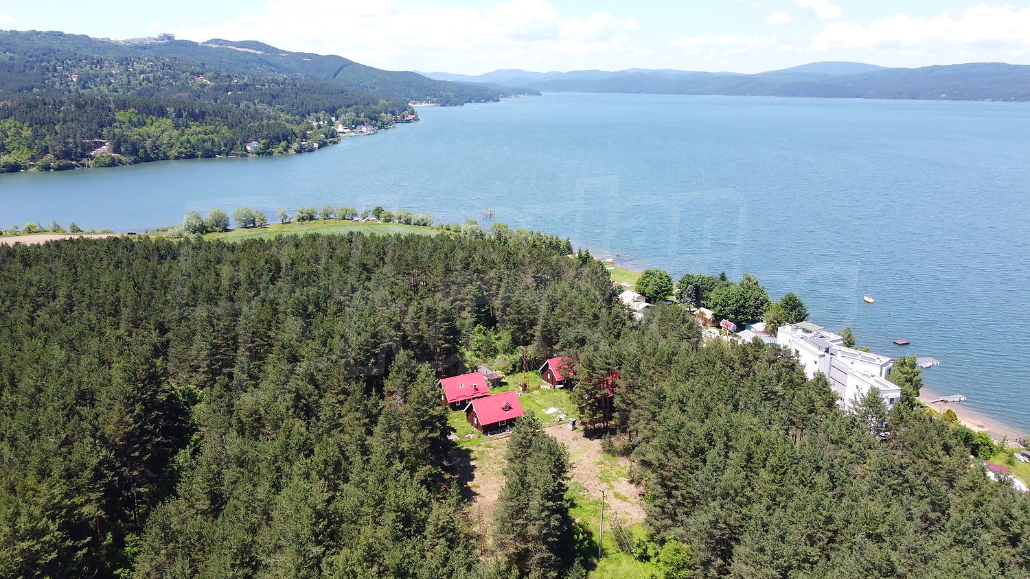 outside, sea, mountain, green area