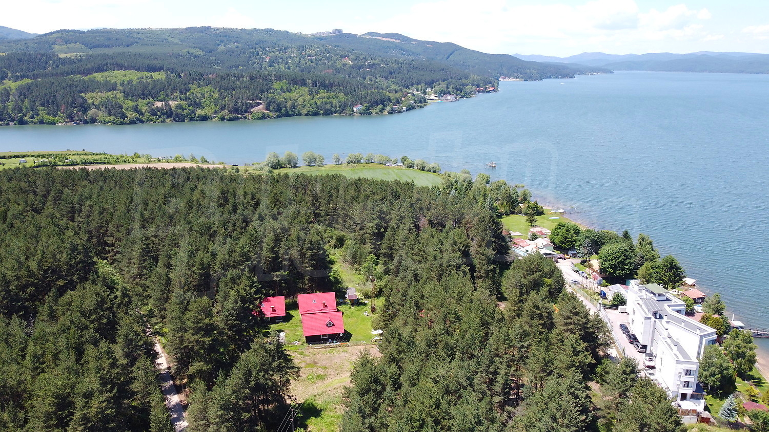 outside, lake, green area