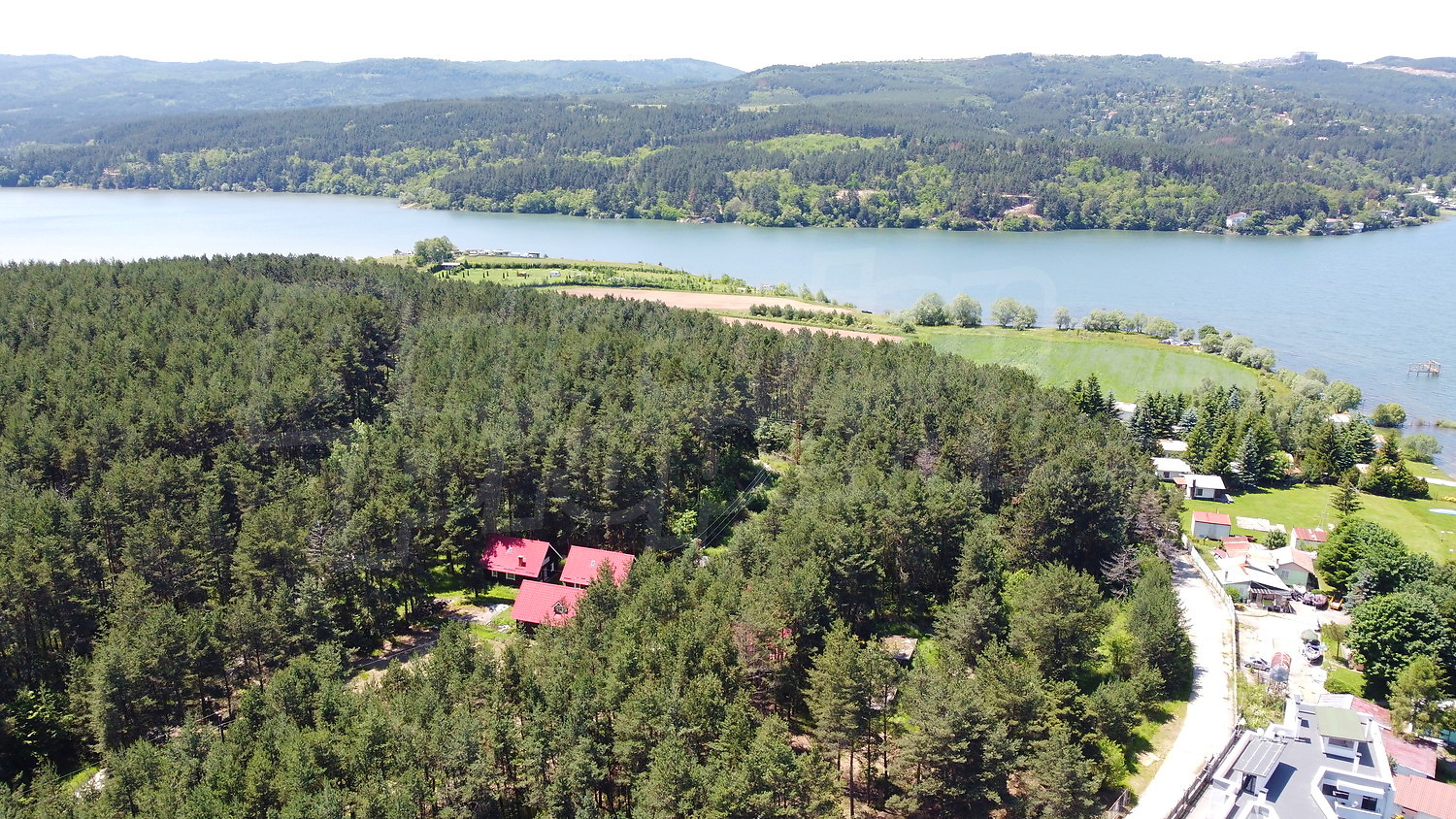 outside, green area, view from balcony, mountain