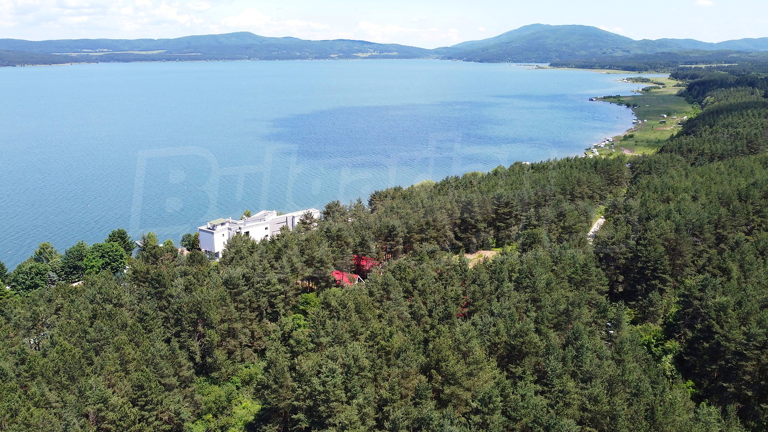 outside, sea, mountain, green area