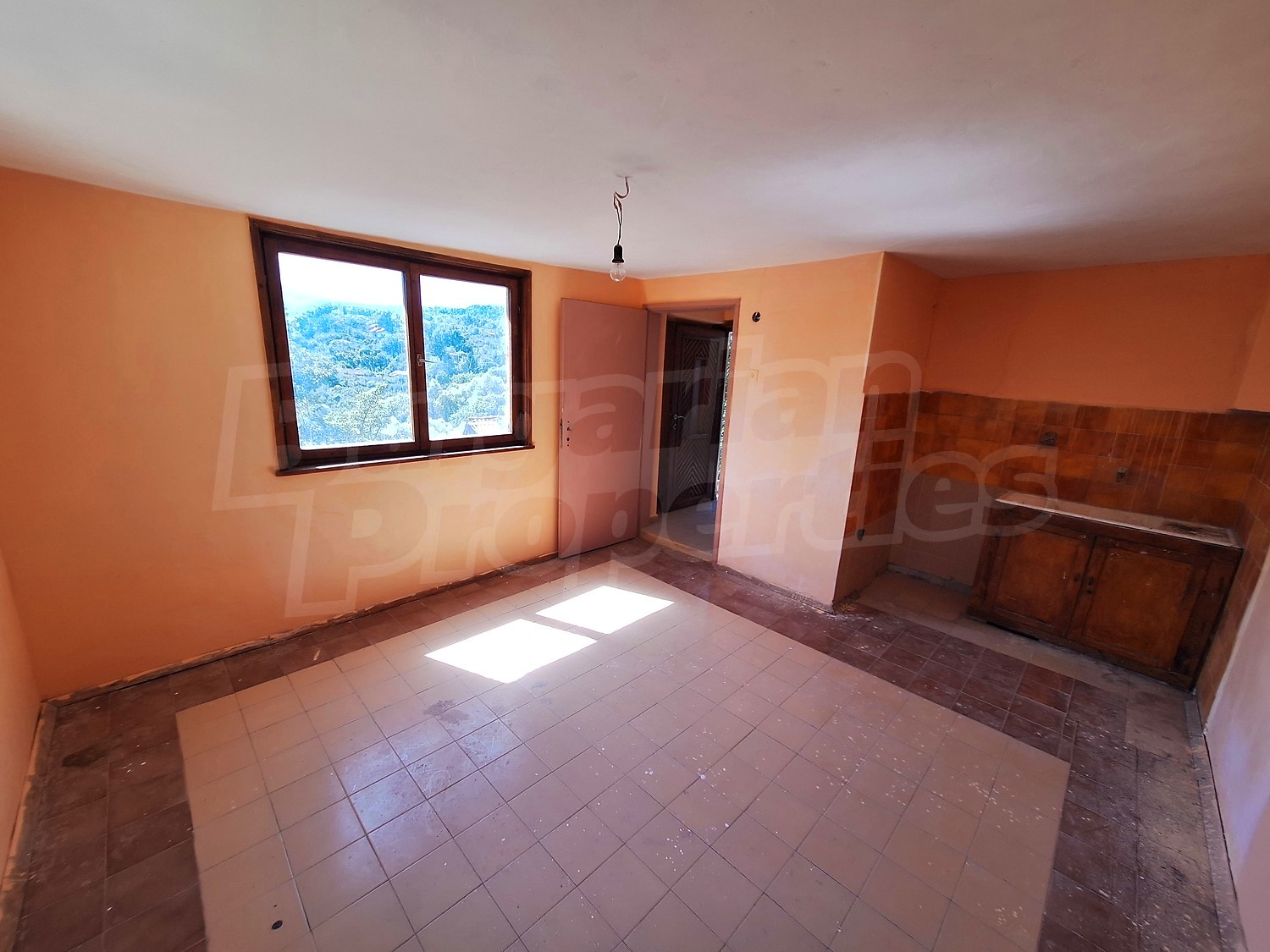 inside, view from balcony