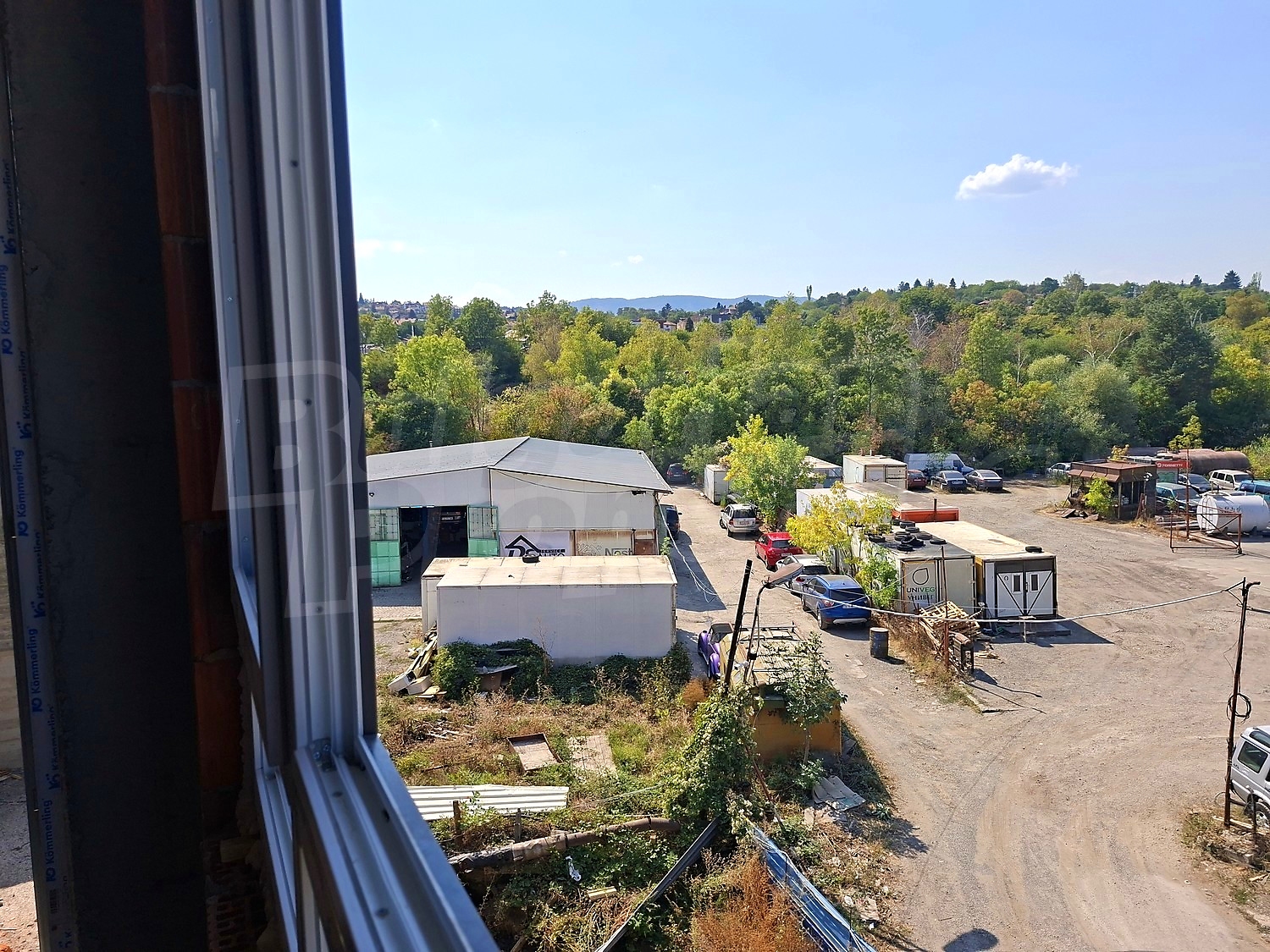 outside, green area, view from balcony