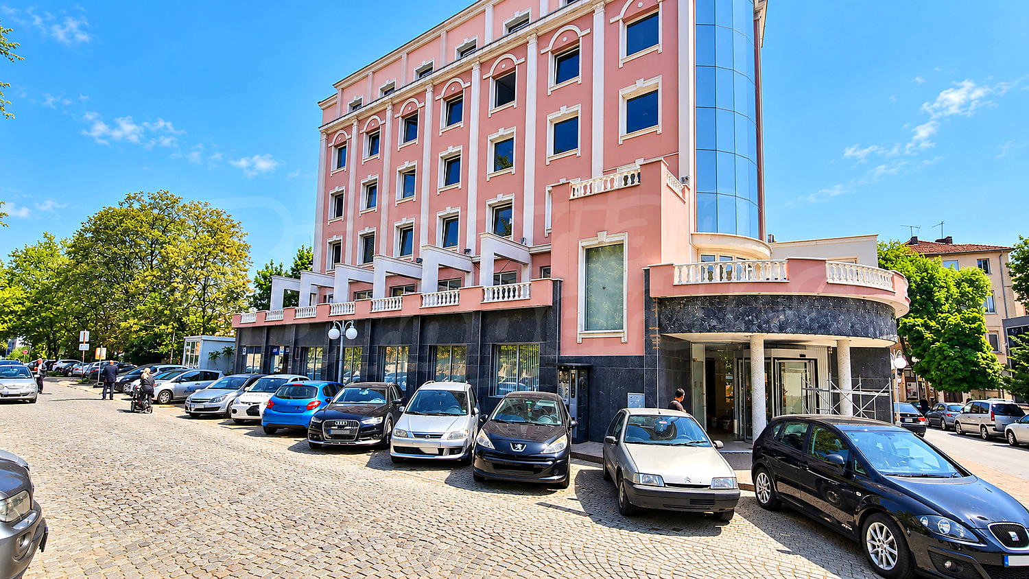 facade, parking, outside