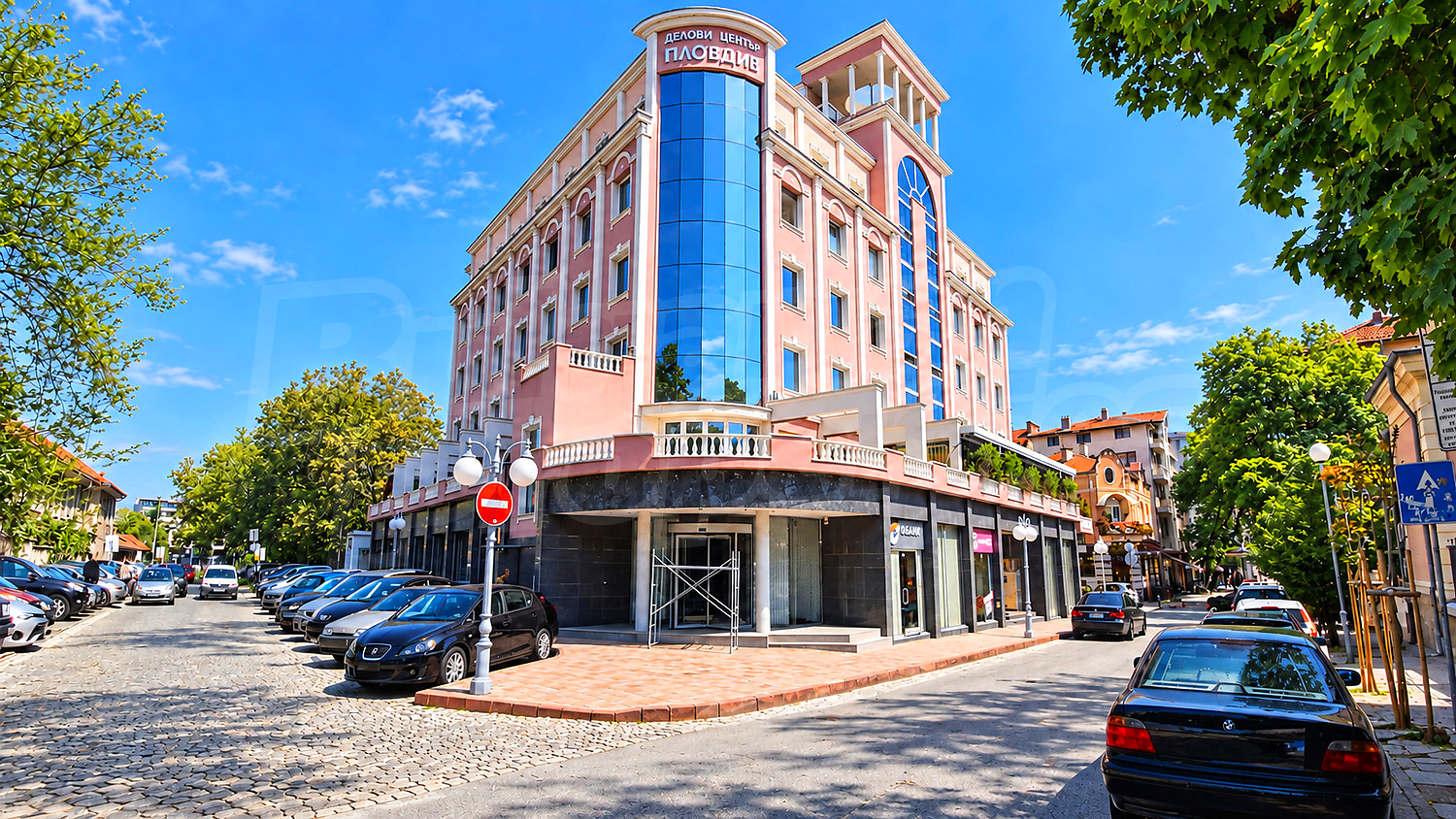 facade, outside, parking