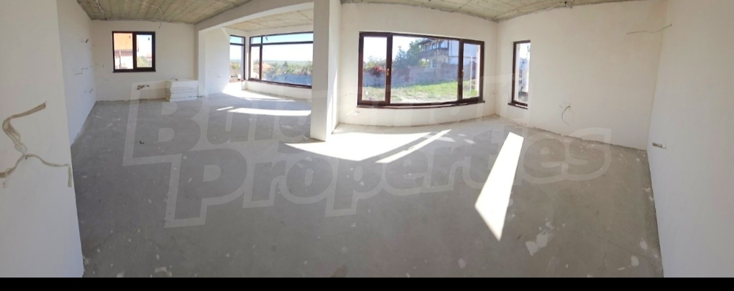 inside, view from balcony, garden