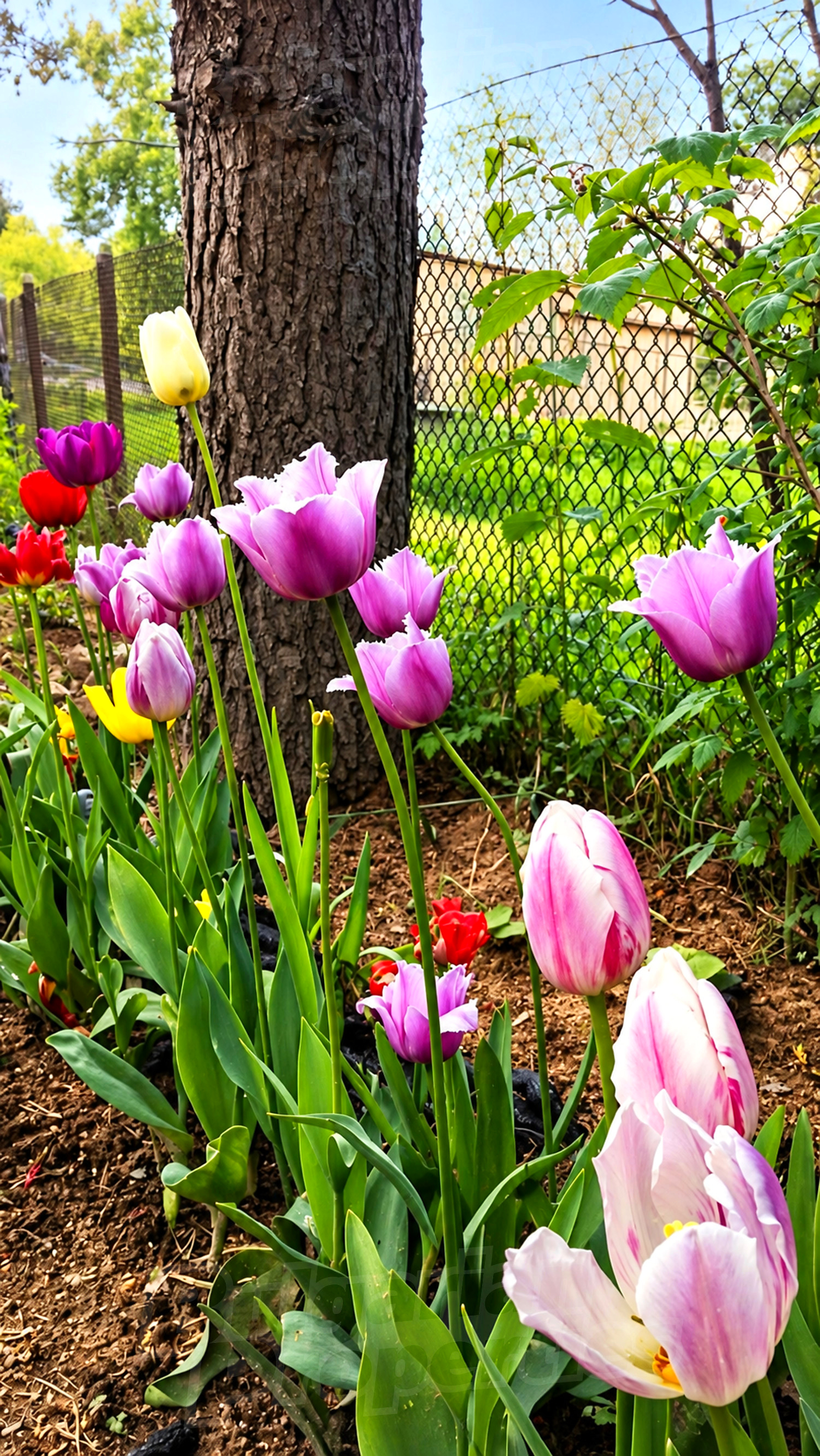 outside, garden, green area