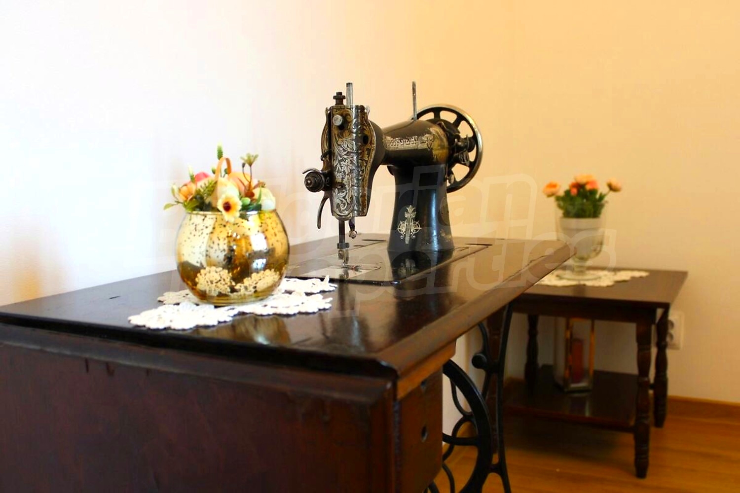inside, furnished