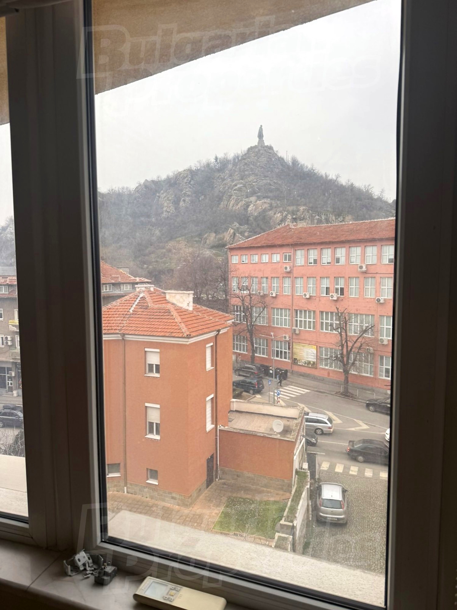 inside, view from balcony, mountain