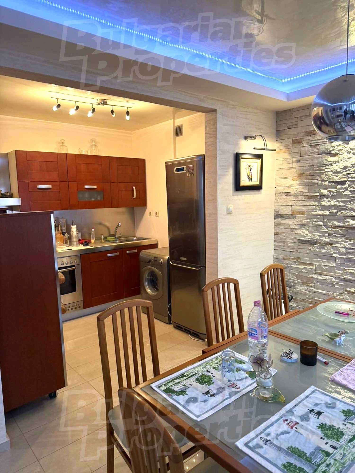 inside, kitchen, furnished