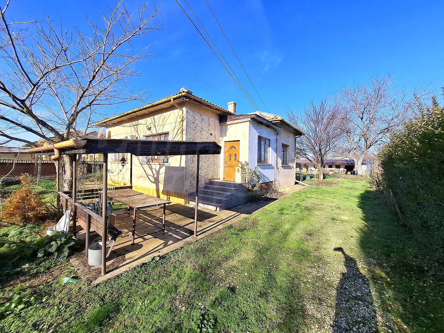 outside, facade, garden, green area