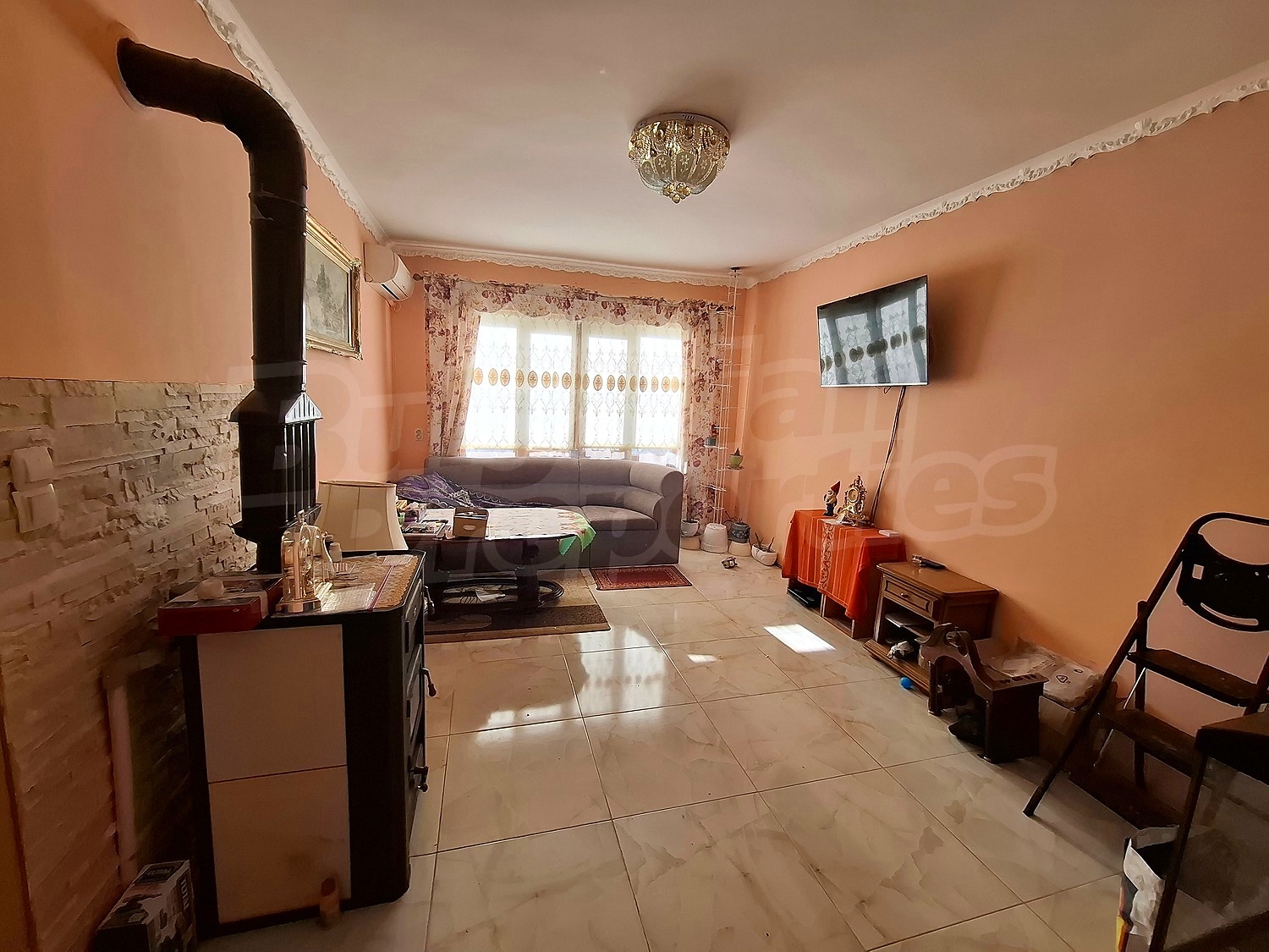 inside, living room, furnished
