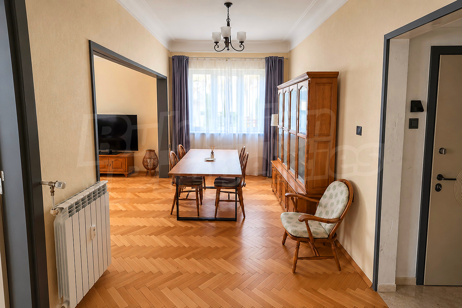 inside, living room, furnished