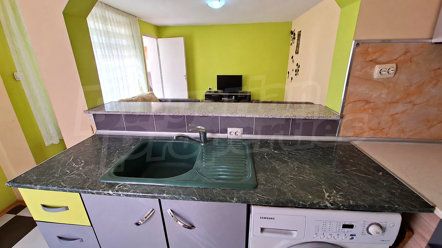 inside, kitchen, furnished