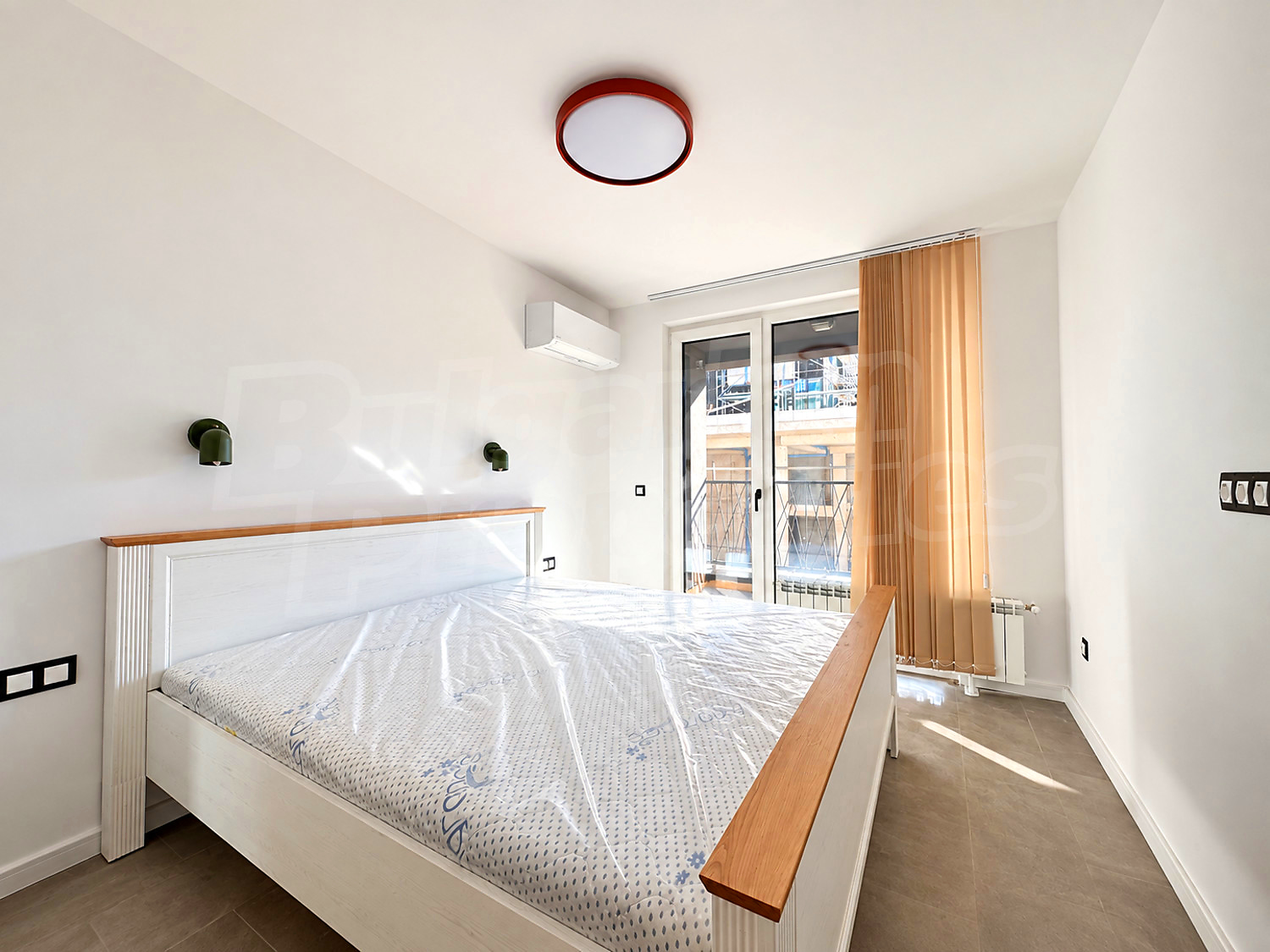 inside, bedroom, balcony