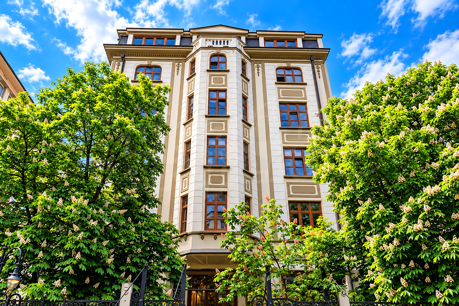 facade, outside, garden