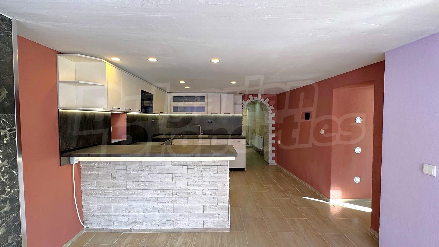 inside, kitchen, furnished