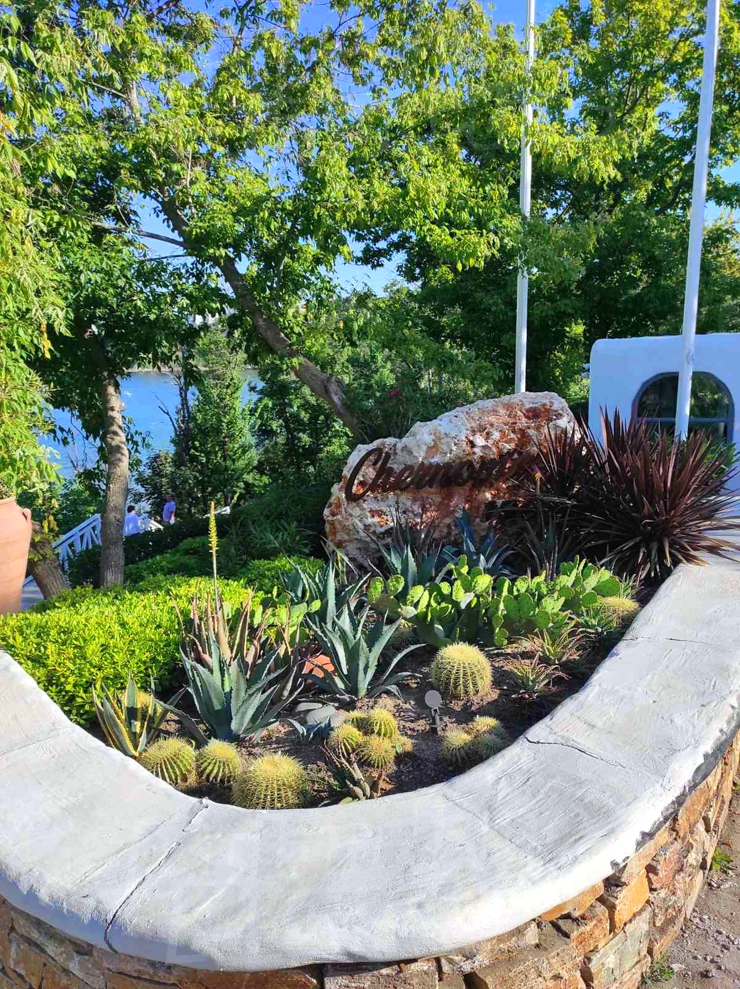 outside, garden, sea, green area