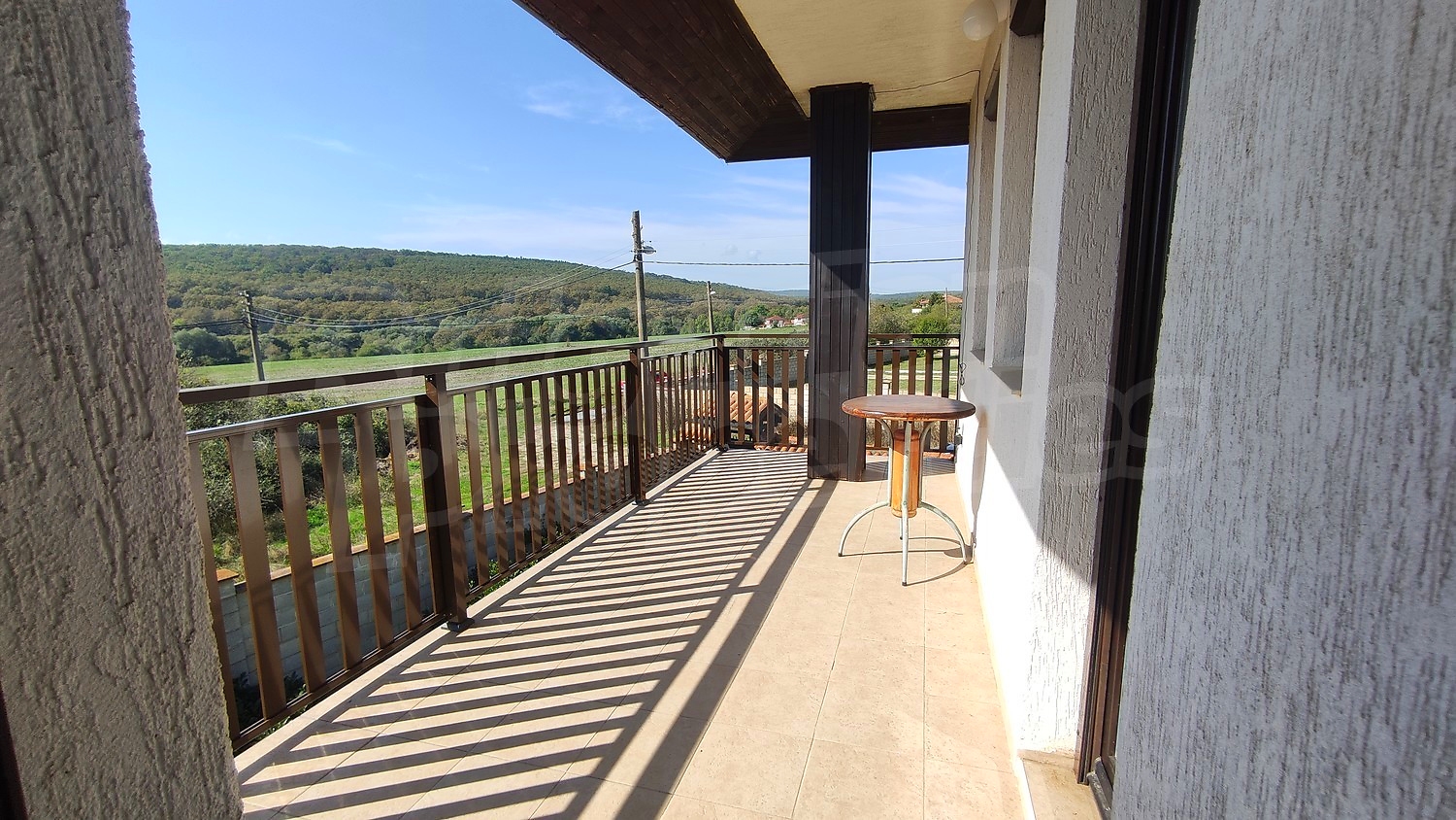 balcony, view from balcony, outside, green area