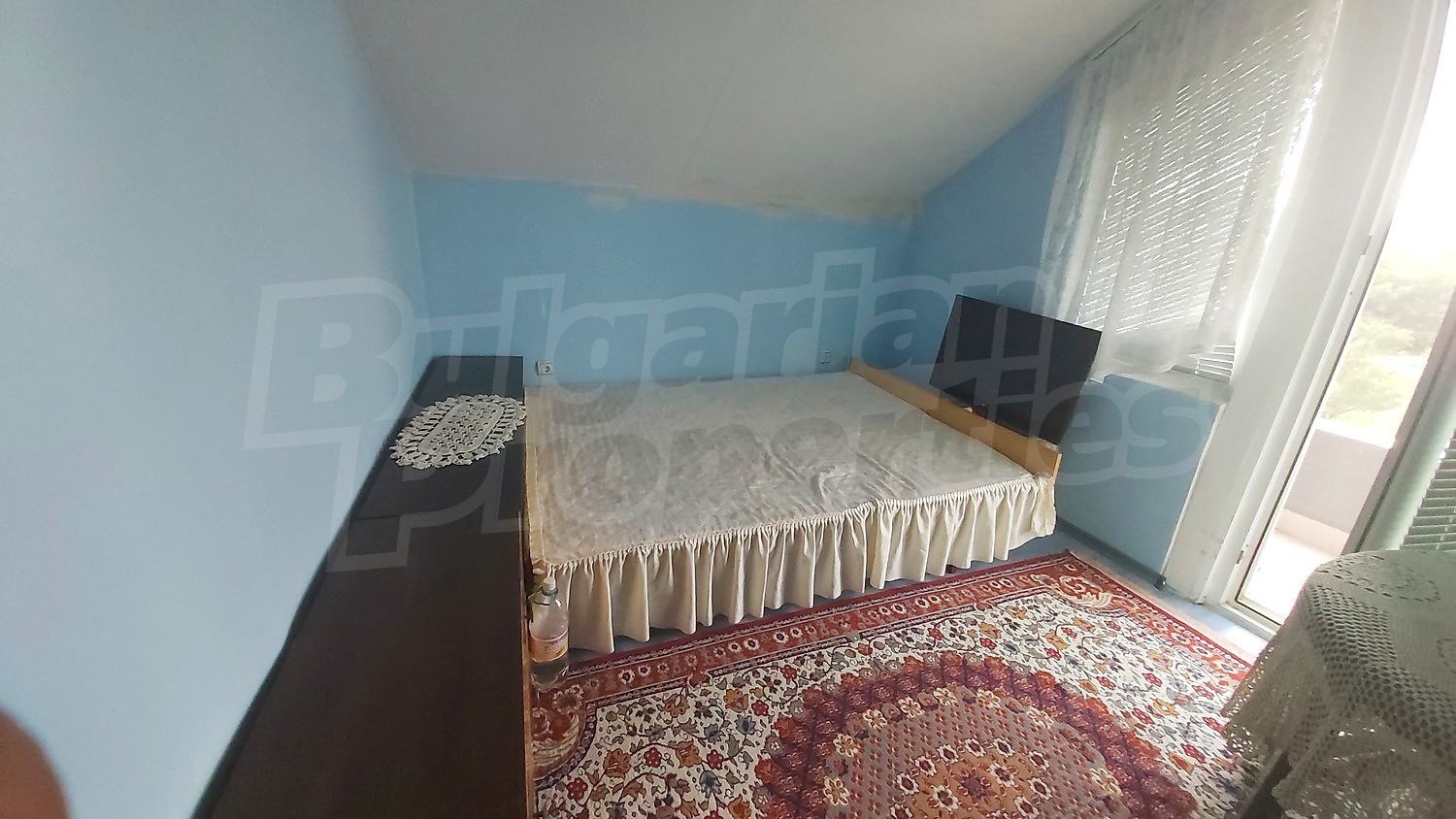 inside, bedroom, balcony, furnished