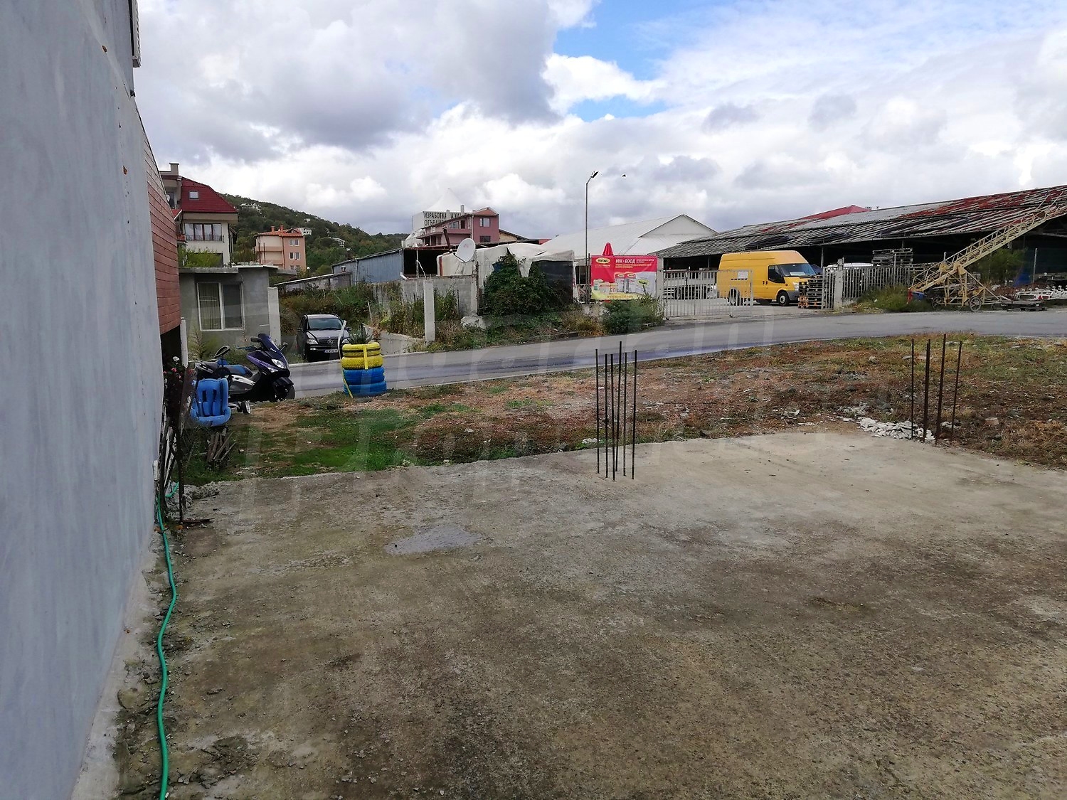 outside, parking