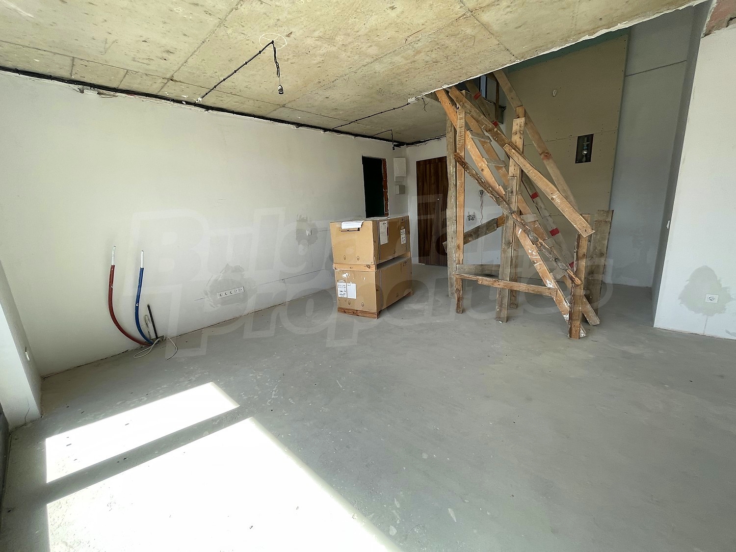 inside, unfurnished