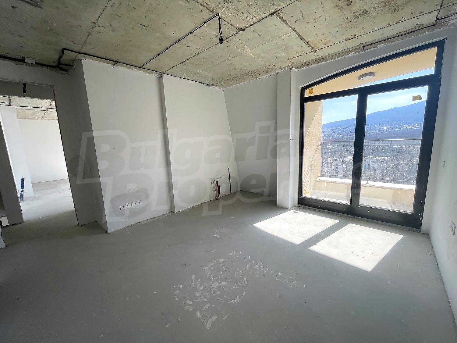 inside, view from balcony