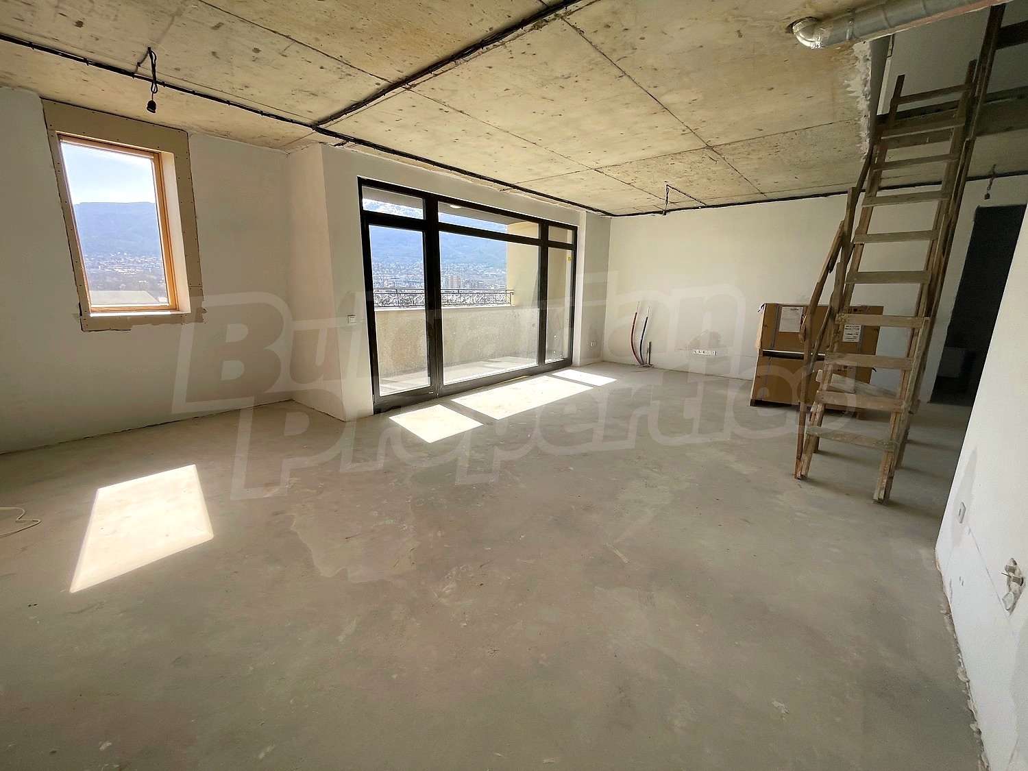 inside, view from balcony