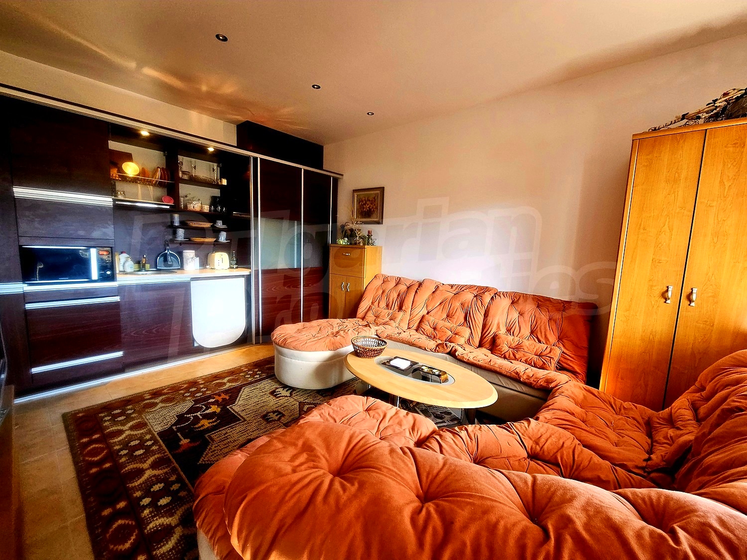 inside, living room, furnished