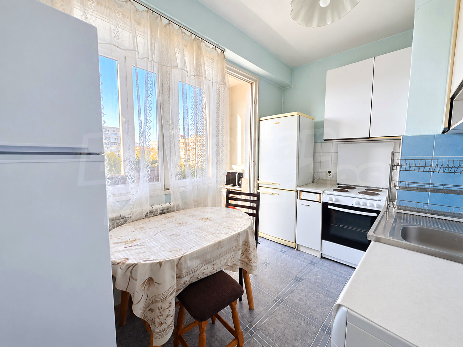 inside, kitchen, furnished