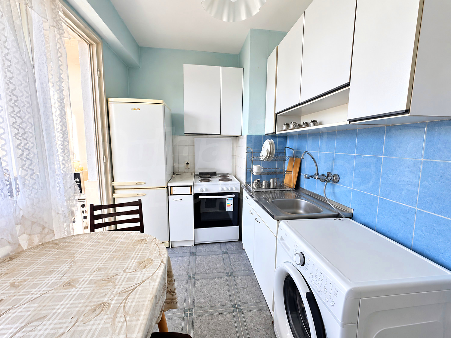 inside, kitchen, furnished