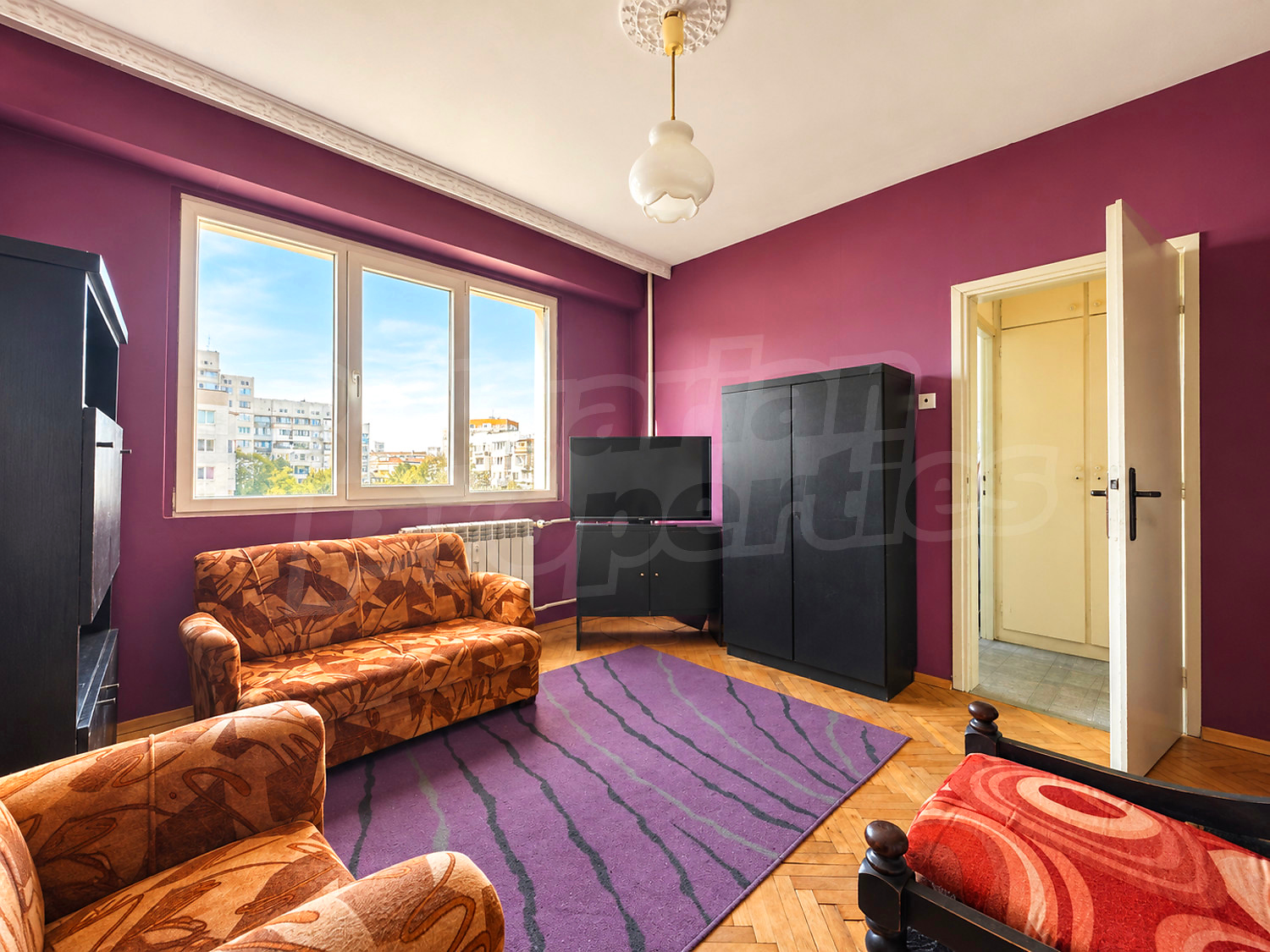 inside, living room, furnished