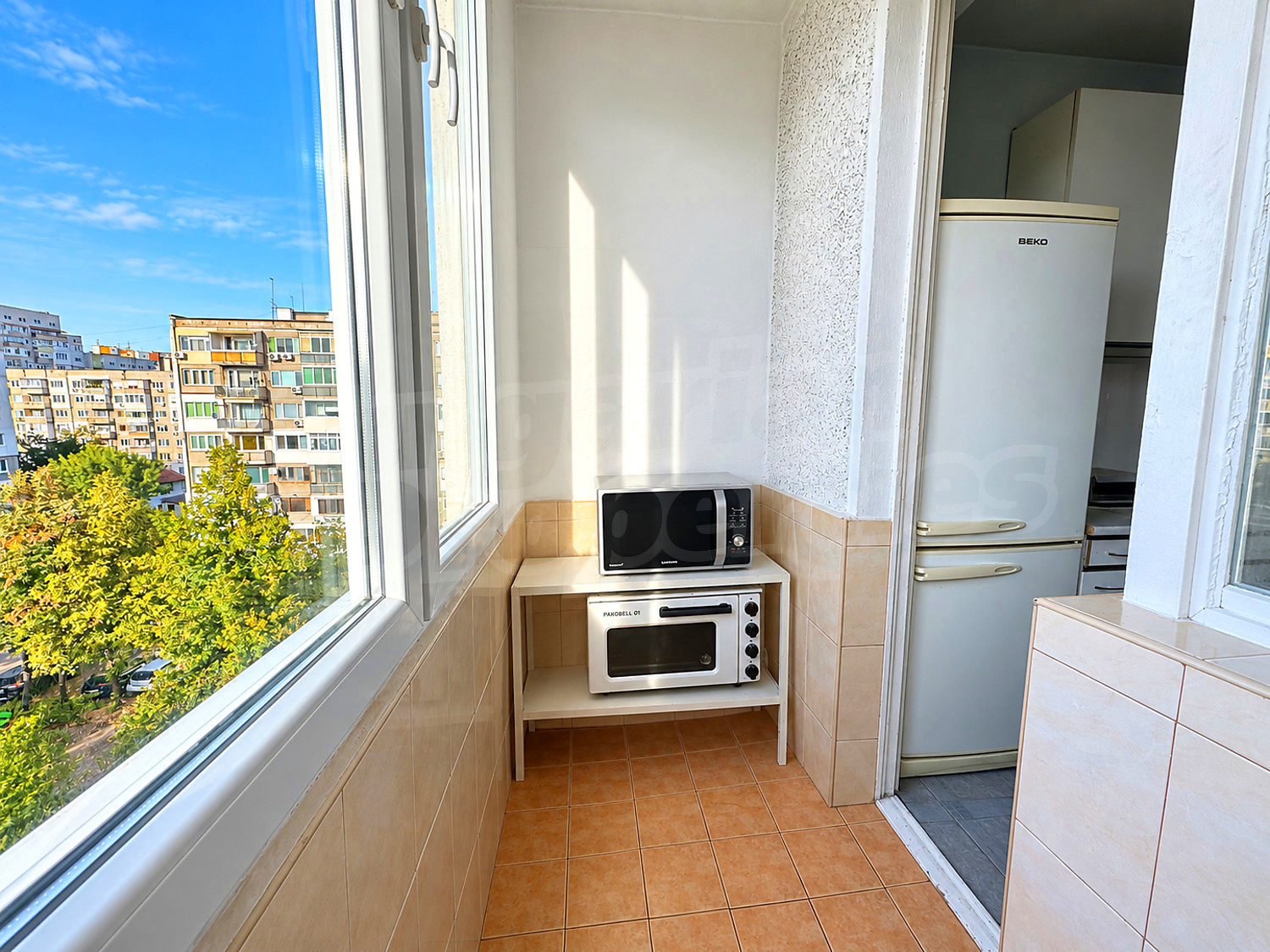 balcony, view from balcony, furnished
