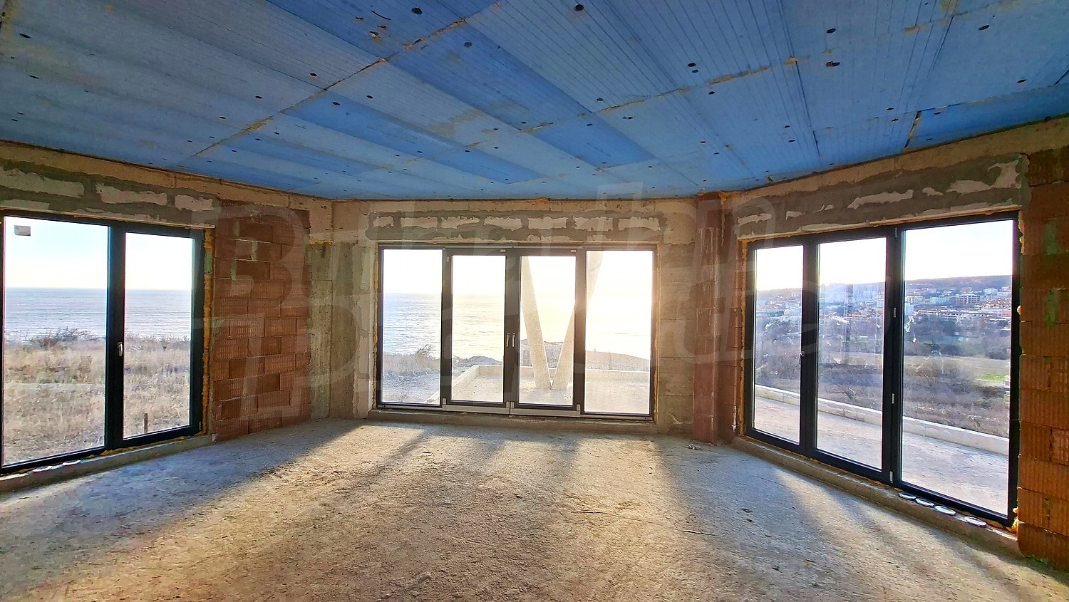 inside, view from balcony