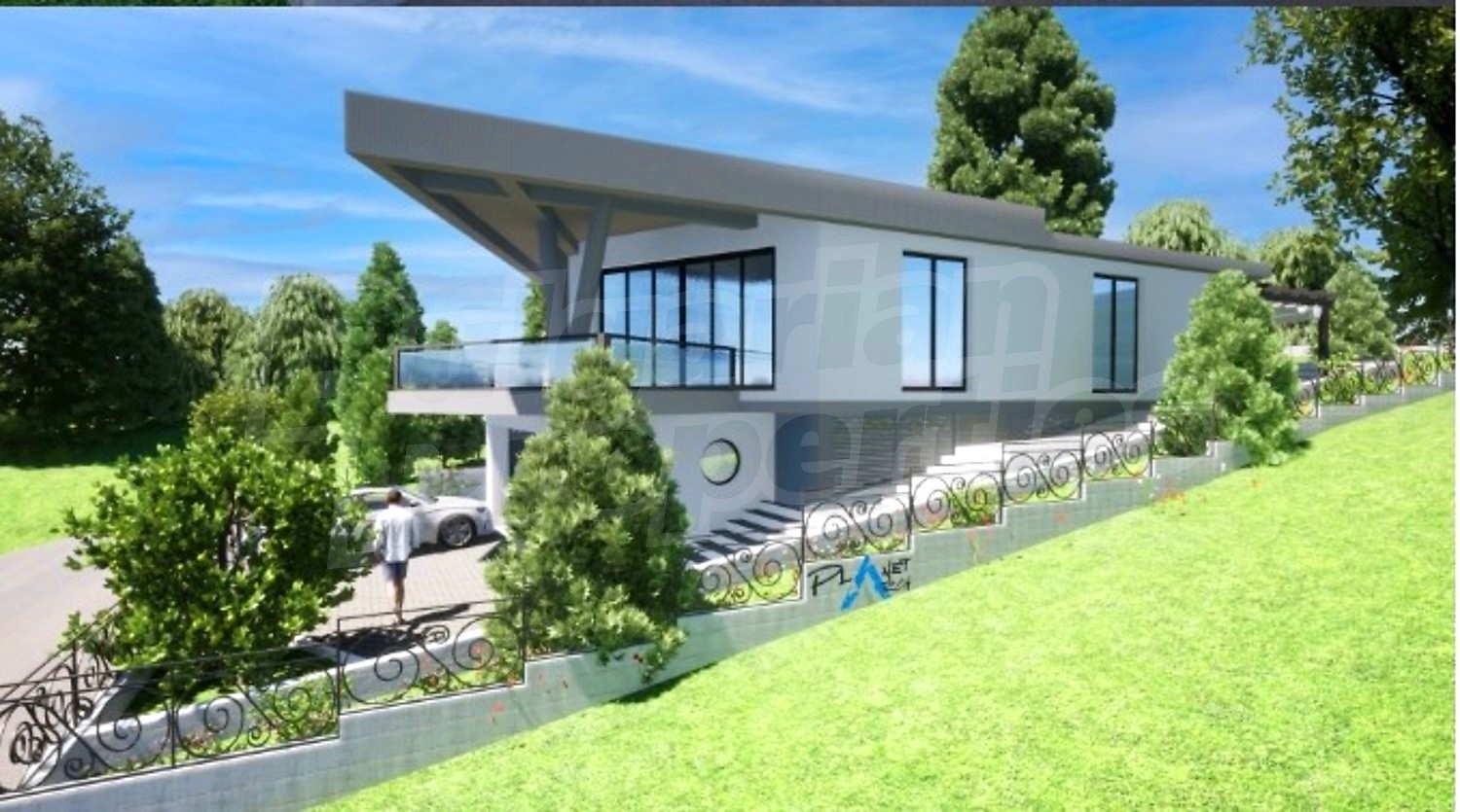 outside, facade, garden, parking, green area