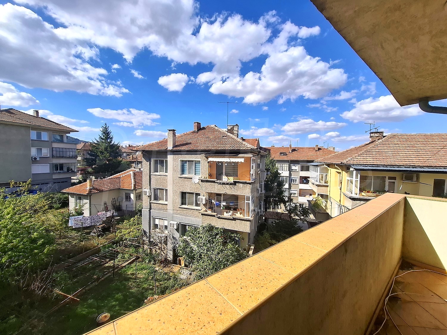 balcony, view from balcony, garden, outside