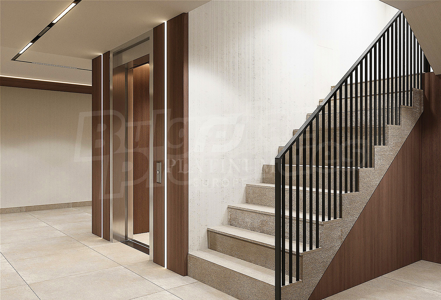 inside, stairs, inside building entrance