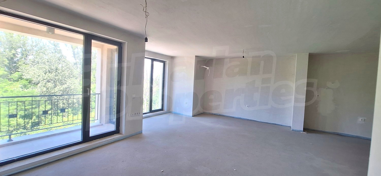 inside, balcony, view from balcony, unfurnished