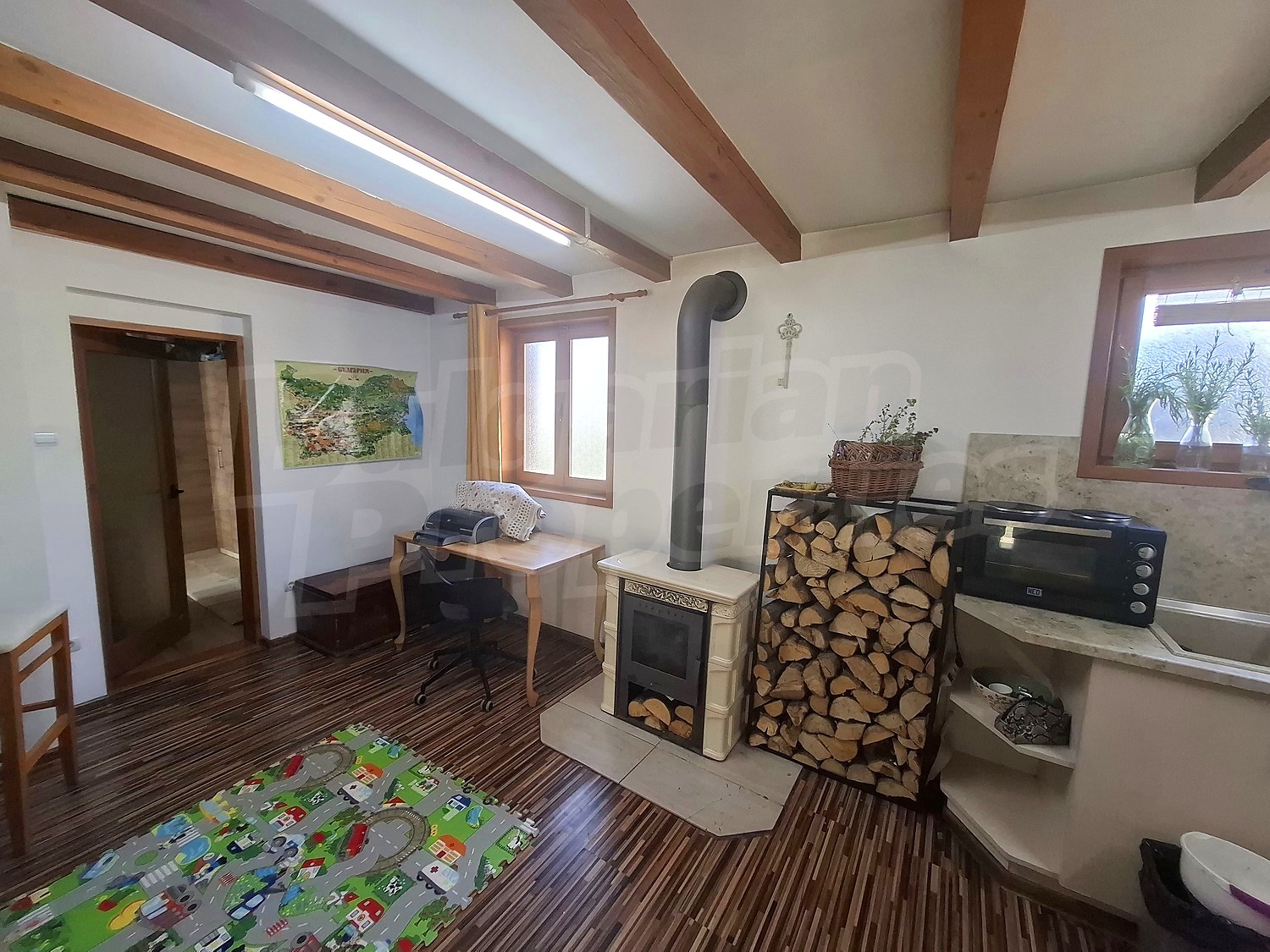 inside, living room, furnished