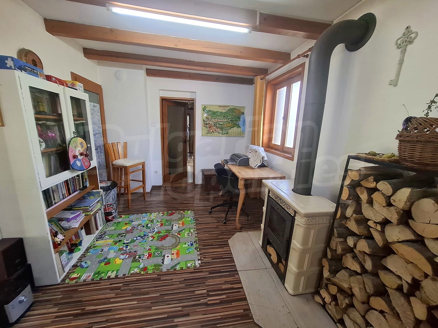 inside, living room, furnished