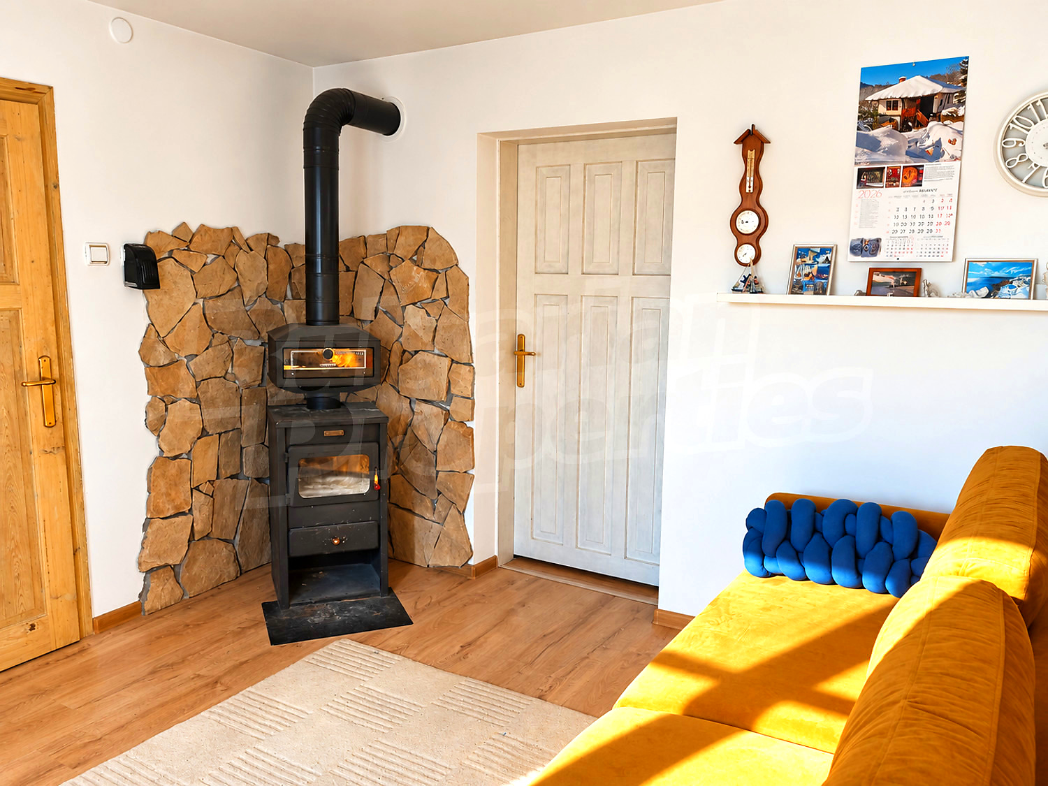 inside, living room, fireplace, furnished