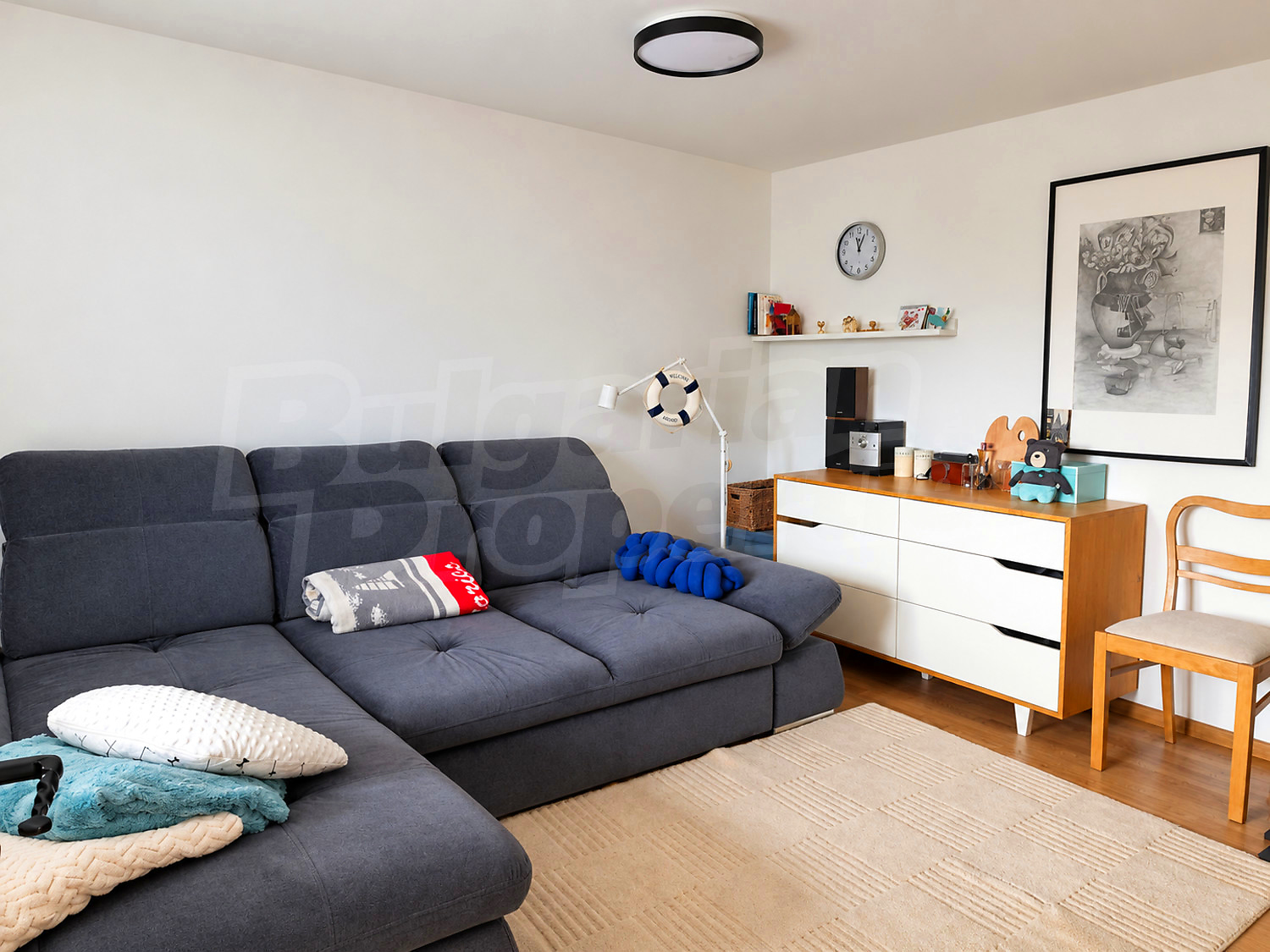 inside, living room, furnished