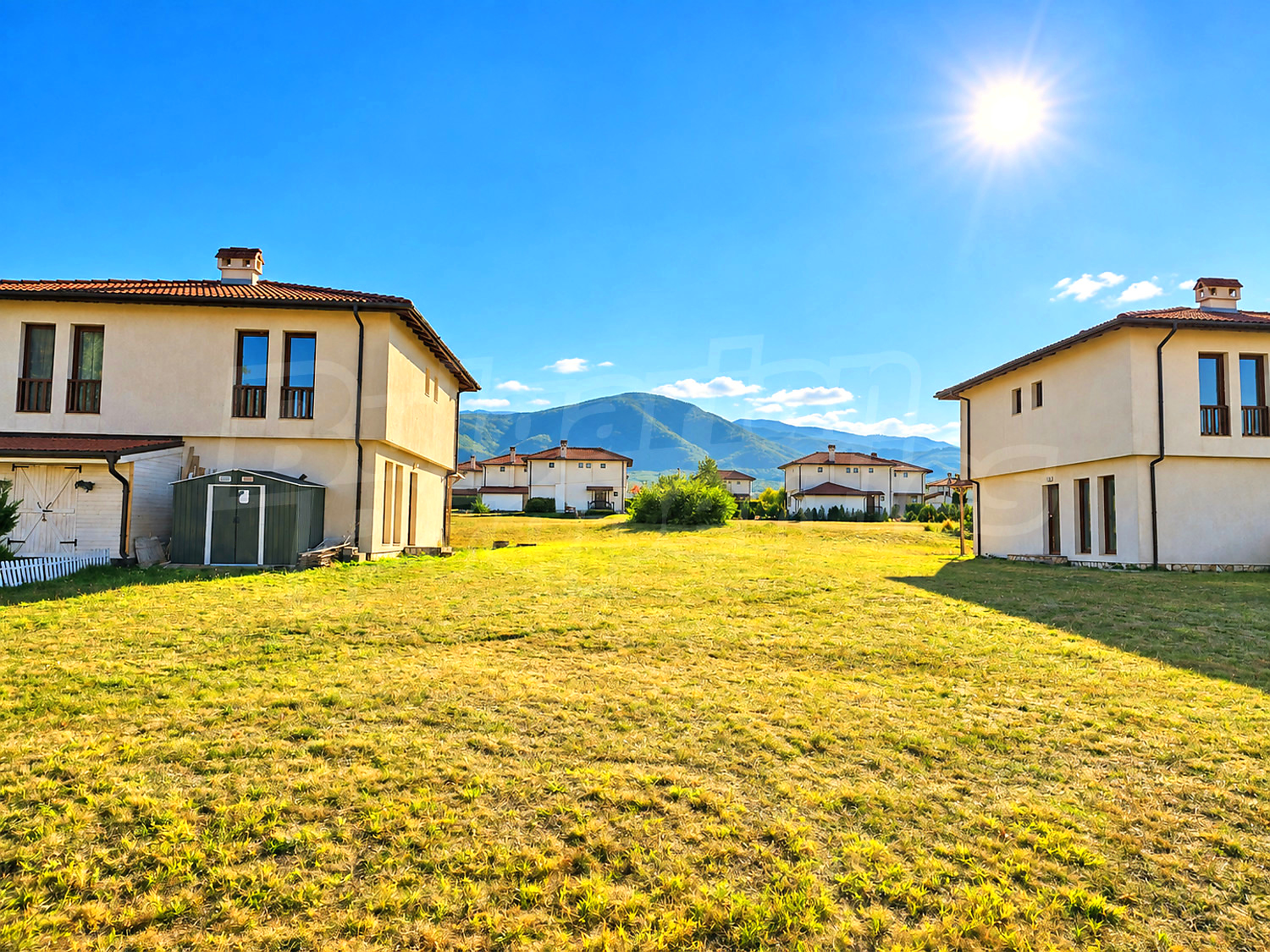 outside, mountain, green area, facade